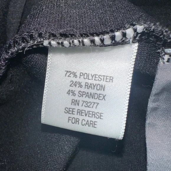 Simply Vera Wang Women’s Black Faux Wrap Stretch Pull On Skirt Size Large - Picture 6 of 6